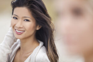 young woman smiling