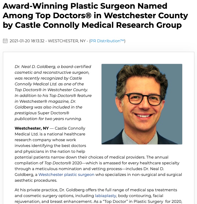 Award-Winning Plastic Surgeon Named Among Top Doctors® in Westchester ...