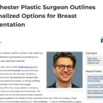 Westchester Plastic Surgeon Personalizes Breast Augmentation with Custom Implant Options